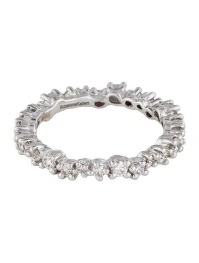 Pre-owned Suzanne Kalan 18k Diamond Eternity Band In Multi
