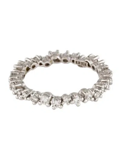 Pre-owned Suzanne Kalan 18k Diamond Eternity Band In Multi