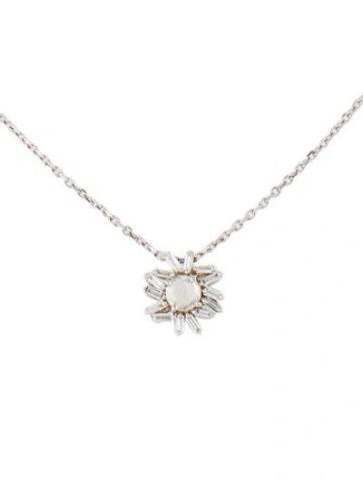 Pre-owned Suzanne Kalan 18k Diamond 'one Of A Kind' Pendant Necklace, 18" In Multi