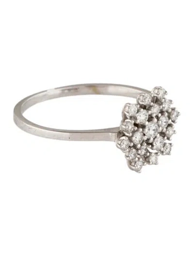 Pre-owned Suzanne Kalan 18k Diamond Starburst Ring In Multi