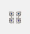 Suzanne Kalan 18k Gold Drop Earrings With Blue Sapphires And Diamonds In Gold