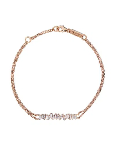 SUZANNE KALAN 18K ROSE GOLD CLASSIC DIAMOND BRACELET
