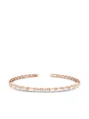 Suzanne Kalan 18k Rose Gold Diamond Bangle In Gold