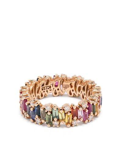 Suzanne Kalan 18k Rose Gold La Fantaisie Sapphire Ring