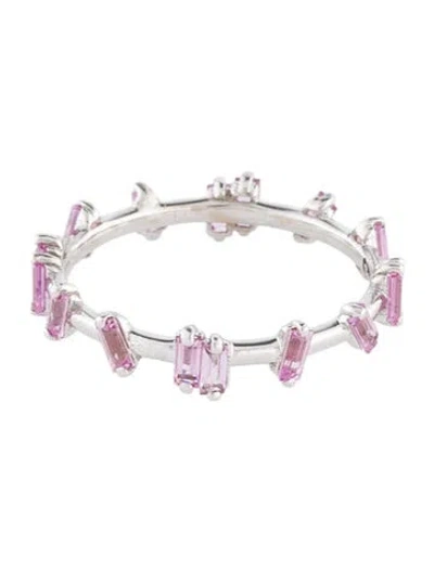 Pre-owned Suzanne Kalan 18k Sapphire Barbwire Band In Multi