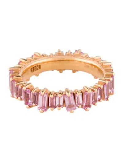 Pre-owned Suzanne Kalan 18k Sapphire Eternity Band In Multi