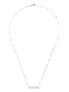 Suzanne Kalan 18kt White Gold Bar Diamond Necklace In White