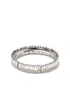 Suzanne Kalan 18k White Gold Classic Diamond Ring In Silver