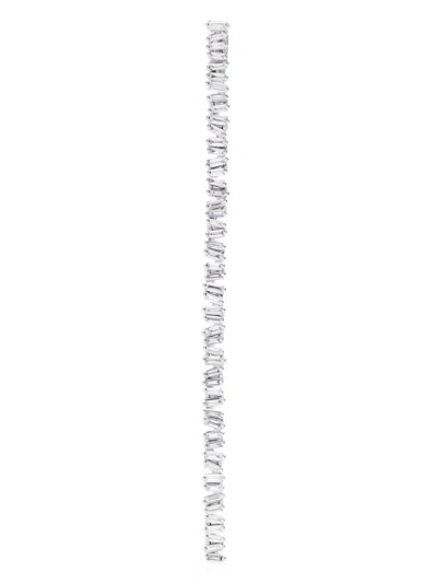 Suzanne Kalan 18k White Gold Diamond Chain Necklace In Silver