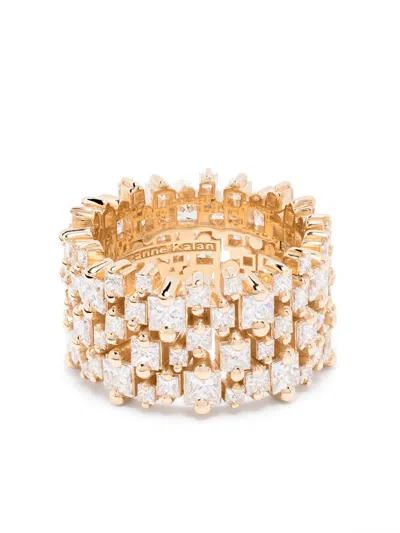 Suzanne Kalan 18k Yellow Gold Classic Diamond Band Ring