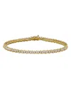 Suzanne Kalan 18k Yellow Gold Diamond Princess Tennis Bracelet In Gold