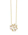Suzanne Kalan 18k Yellow Gold Fireworks Diamond Baguette Scatter Cluster Pendant Necklace, 16-18 In Gold