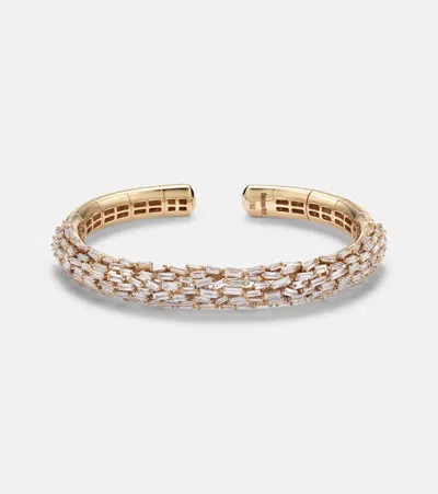 Suzanne Kalan 18kt Gold Bangle With Diamonds