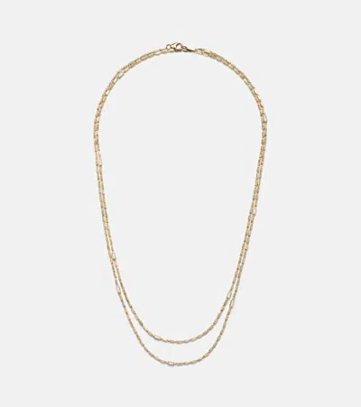 Suzanne Kalan 18kt Gold Chain Necklace With Diamonds