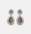 Suzanne Kalan 18kt Gold Drop Earrings With Gemstones In Multi