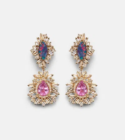 Suzanne Kalan 18kt Gold Earrings With Gemstones