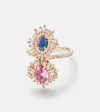 Suzanne Kalan 18kt Gold Ring With Opal, Sapphire, And Diamonds