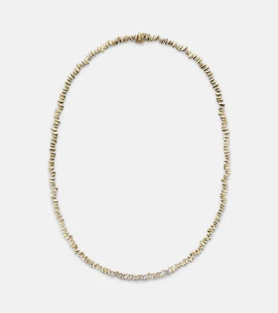 Suzanne Kalan 18kt Gold Tennis Necklace With Diamonds