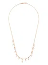 Suzanne Kalan 18k Yellow Gold Dangle Diamond Necklace In Pink