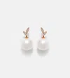 Suzanne Kalan 18kt Rose Gold Earrings With Diamonds And Pearls