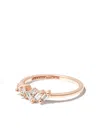 Suzanne Kalan 18kt Rose Gold Fireworks Diamond Eternity Ring In Pink
