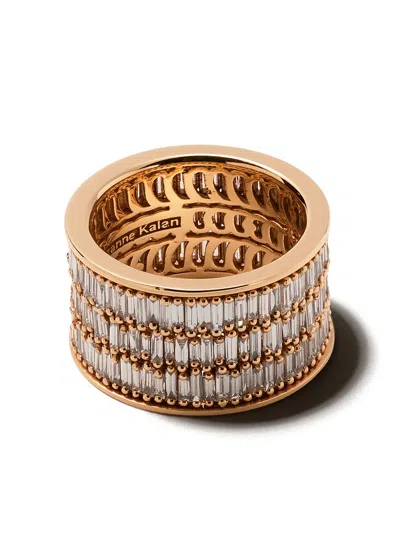 Suzanne Kalan 18kt Rose Gold Pavé Ring In Rose Gold 240 Cts Diamonds