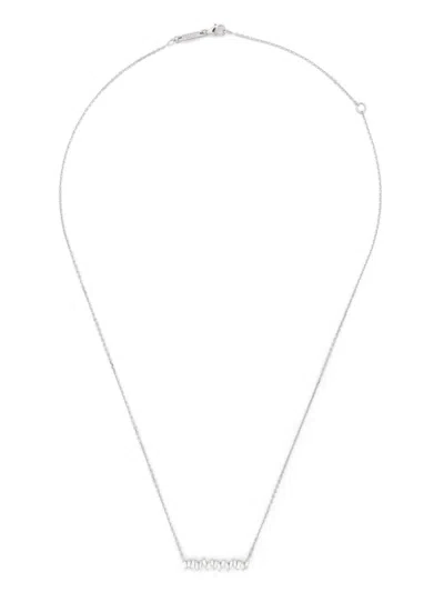 SUZANNE KALAN 18KT WHITE GOLD BAR DIAMOND NECKLACE