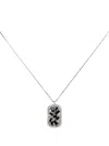 Suzanne Kalan 18kt White Gold Diamond And Sapphire Necklace In Silver