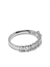 Suzanne Kalan 18kt White Gold Diamonds Stacking Ring In Silver