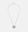 Suzanne Kalan 18kt White Gold Pendant Necklace With Diamonds In Silver