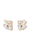 Suzanne Kalan 18k Yellow Gold Cluster Diamond Earrings In Gold