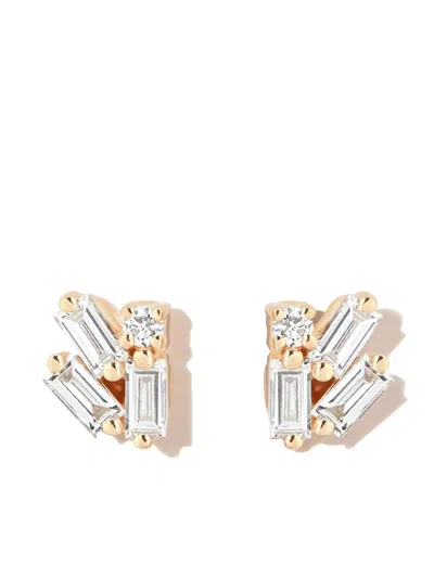 Suzanne Kalan 18kt Yellow Gold Diamond Earrings In 金色
