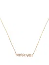 Suzanne Kalan 18k Yellow Gold Diamond Bar Necklace In Gold
