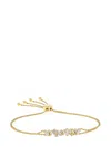 Suzanne Kalan 18kt Yellow Gold Fenzy Diamond Drawstring Bracelet In Gold