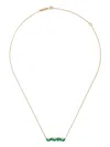 Suzanne Kalan 18kt Yellow Gold Frenzy Emerald And Diamond Necklace In Gold
