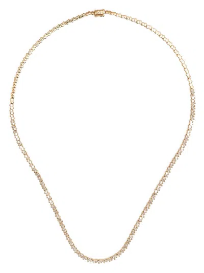 Suzanne Kalan 18k Yellow Gold Diamond Tennis Necklace