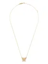 Suzanne Kalan 18kt Yellow Gold Small Bold Butterfly Diamond Necklace In Gold