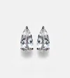 Suzanne Kalan Ayda 14kt Gold Stud Earrings With Topaz In Topaz/wg