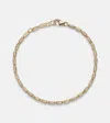 Suzanne Kalan Block-chain Mini 18kt Gold Bracelet With Diamonds In Gold