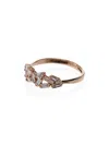 Suzanne Kalan 18k Rose Gold Firework Diamond Ring In Rose Gold