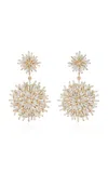 Suzanne Kalan Classic 18k Yellow Gold Diamond Midi Earrings In Gold
