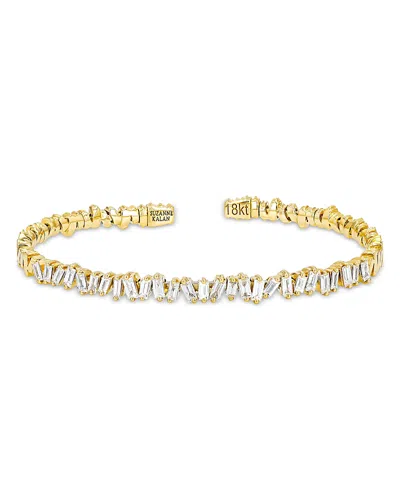 Suzanne Kalan Classic Diamond Bangle Bracelet In 18k Yellow Gold, 1.2 Tcw