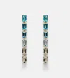 Suzanne Kalan Dawn 14kt Yellow Gold Earrings With Topaz In Blue