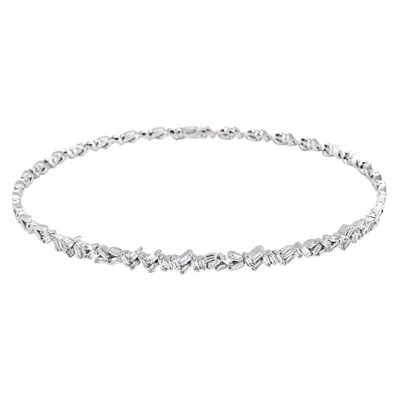 Pre-owned Suzanne Kalan Diamond Fireworks Choker In Multi