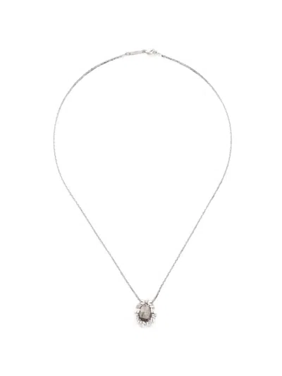 Suzanne Kalan Diamond Necklace In Gray