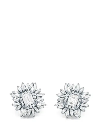 Suzanne Kalan Diamond-embellishsment Earrings In Metallic