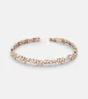 Suzanne Kalan Fireworks 18kt Gold And Diamond Bangle In Diamond/ Rg
