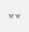 Suzanne Kalan Fireworks Butterfly 18kt Gold Earrings With Diamonds In Silver