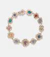 Suzanne Kalan Flower Burst 18kt Gold Bracelet With Opal, Sapphire, And Diamonds