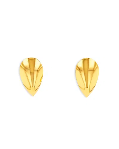 Suzanne Kalan Golden Curved Claw Stud Earrings In 18k Yellow Gold
